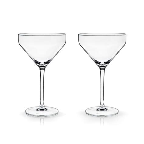 Angled Set Of 2 Martini Glasses Boutique Marie Dumas