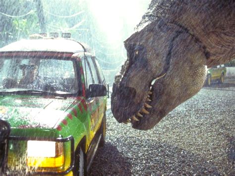 In 'Jurassic Park', was the T-Rex attack planned?