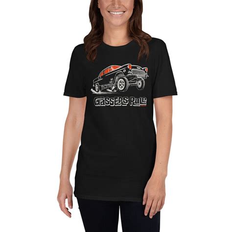 Vintage Gasser T Shirt 1955 Chevy Gasser Vintage Drag Racing Old School Gasser T Shirt Car