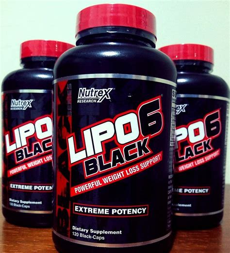 Nutrex Lipo 6 Black Extreme Potency Fitness Gym Workout Supplements