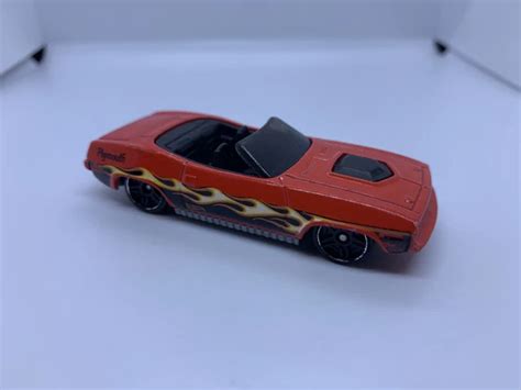 HOT WHEELS 71 Plymouth Barracuda Hemi Cuda rouge moulé sous pression 1 64 D OCCASION