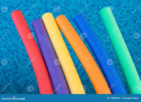 Aqua Noodles In Water Royalty Free Stock Image - Image: 15608916