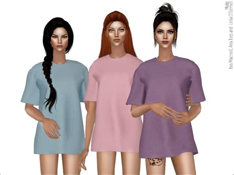 Nika Onishko Oversized Top To TS2 Original Sims 4 Oversized