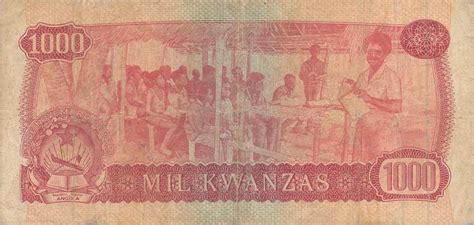 Angola Kwanzas Geldschein Banknote Mil Kwanzas Iv V Ma Shops