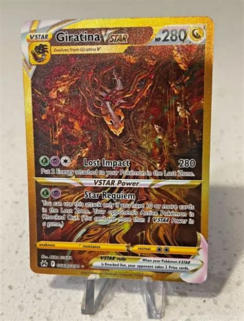 Giratina Vstar Gg Gg Gold Full Art Crown Zenith Pokemon Card Same