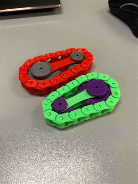 Fully 3D Printed Bike Chain Gear Fidget Toy Spinner By Joshua Jones