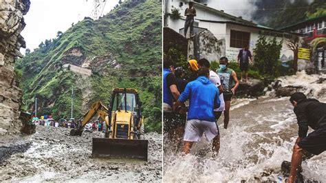 Himachal Pradesh Cloudburst Landslide At Temple Kill 16 People