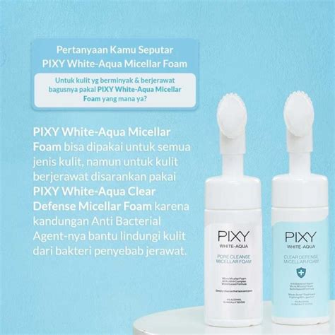 PIXY WHITE AQUA PORE CLEANSE MICELLAR FOAM 110 ML WHITE AQUA CLEAR