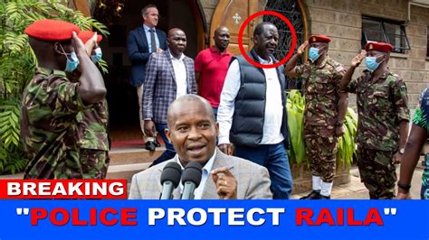 Angry Dp Gachagua After Cs Kindiki Ordered Police To Protect Raila