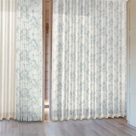 Floral Pattern Sheer Curtain Fabric Valeria Ciesse Tendaggi Srl