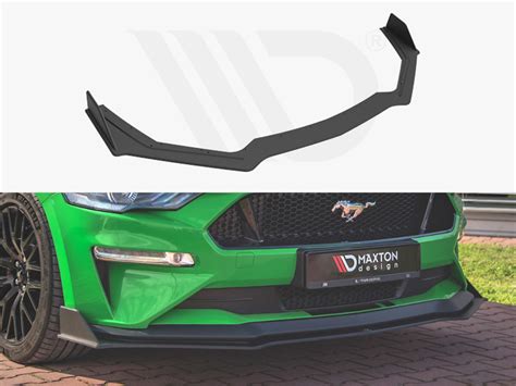 Street PRO Front Splitter V 2 Ford Mustang GT Mk 6 Facelift Maxton