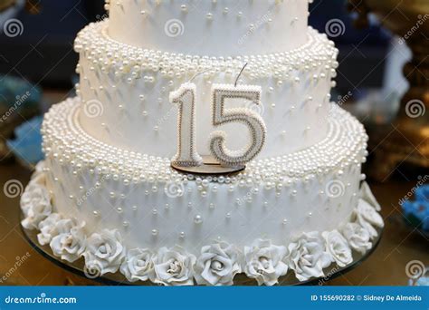 Party Cake, 15 Year Old Birthday Cake, Fifteen Years Old Stock Photo ...