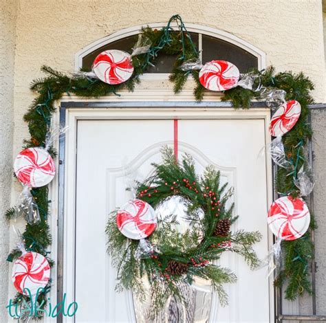 Make These Large Peppermint Candy Decorations For Your Christmas Gar Peppermint Christmas