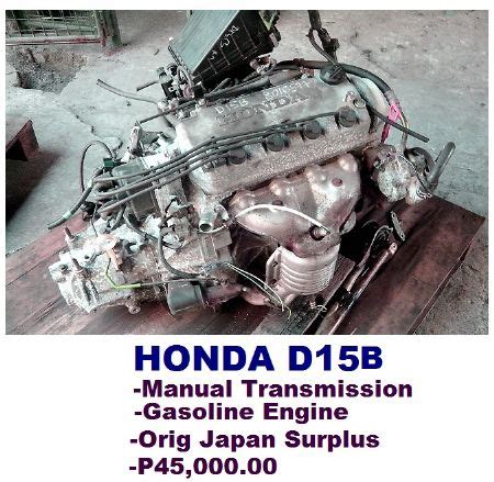 Honda D15b Engine Manual Transmission Everything Else Metro Manila