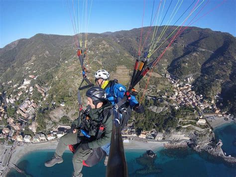 Tandem Paragliding Flight In Cinque Terre Freedome