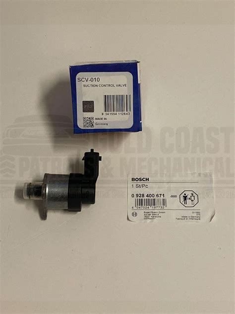 Nissan Patrol Zd Crd Suction Control Valve Genuine Bosch