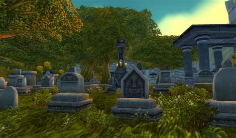 Stormwind City Cemetery Graves World Of Warcraft Screenshots