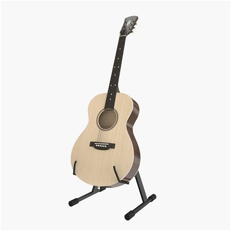 Acoustic Guitar 3d Model 24 Fbx Max Obj Free3d