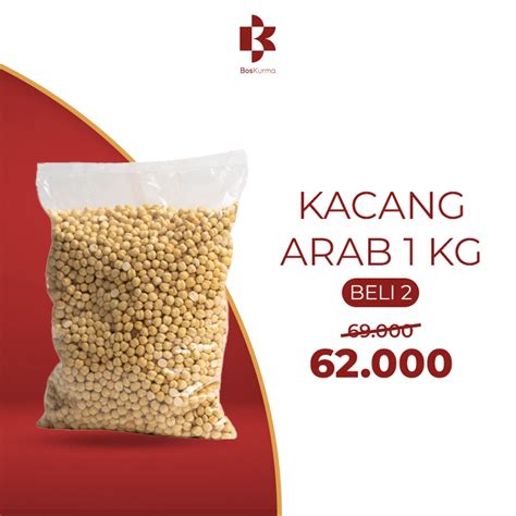 Jual Kacang Arab Kg Kacang Arab Panggang Oleh Oleh Haji Umrah Shopee