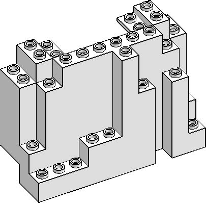 6082 4610 Panel With Studs Rock BURP LEGO Parts Guide Brick