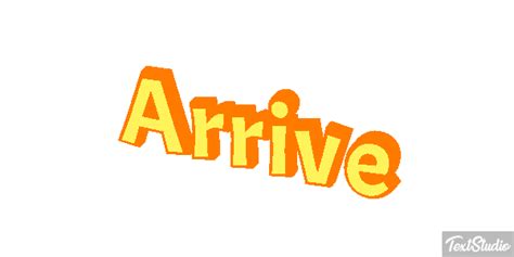 Arrive Word Animated  Logo Designs