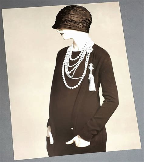 Coco Chanel 1920s Fashion Art Print Little Black Dress Area51gallery