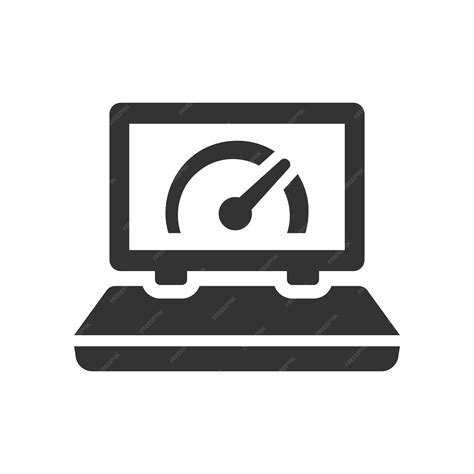Premium Vector | Laptop performance Icon