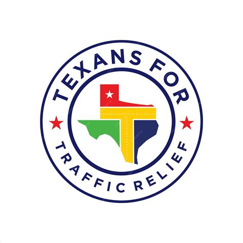 Premium Vector | Texans for traffic relief illustration logo design