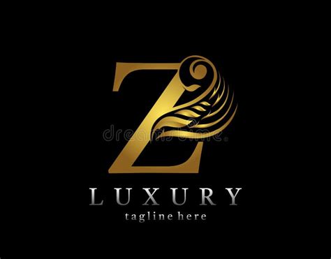 Luxury Logo Letter Z Golden Monogram Stock Illustrations 658 Luxury