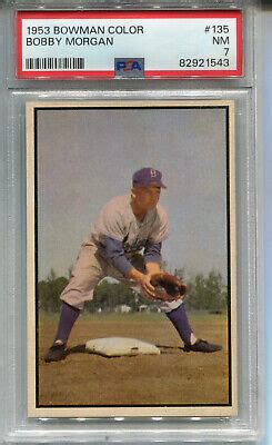 Bowman Color Bobby Morgan Psa Nm Brooklyn Dodgers Ebay