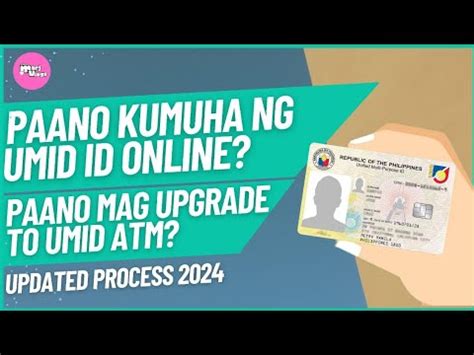 Paano Kumuha Ng Umid Id Online Paano Mag Upgrade To Umid Id Atm Card