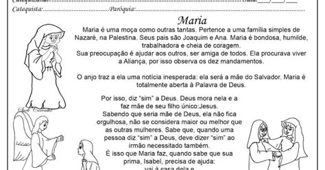 Encontro de Catequese MARIA DISSE SIM Maria na biblia Mãe de deus