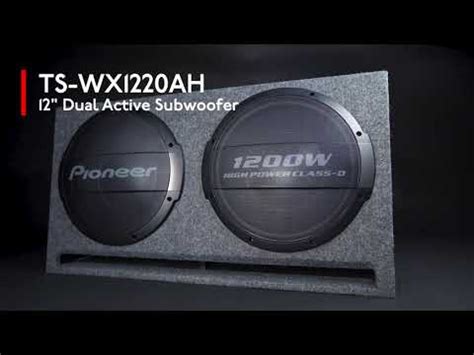 Pioneer TS WX1220AH Dual 12 Inch Subwoofers System Overview YouTube