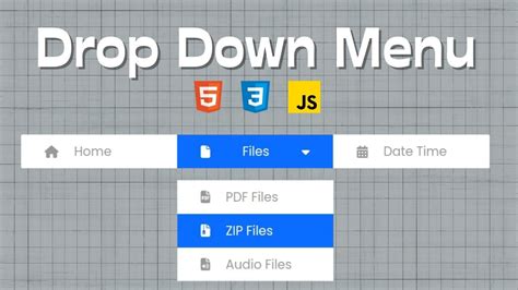 How To Create A Drop Down Menu In Html And Css Youtube