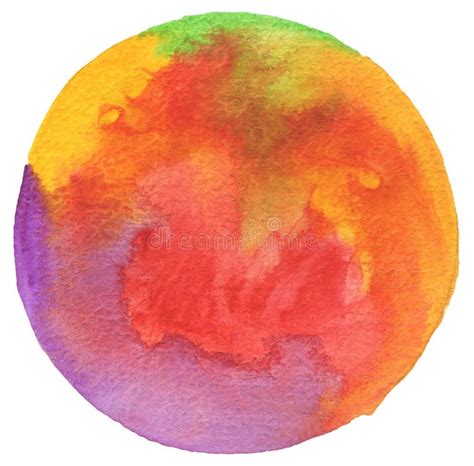 Circle Watercolor Painted Background Stock Photo Image Of Painting