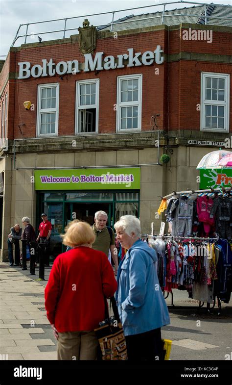 Bolton Market, Bolton, Lancashire Stock Photo - Alamy