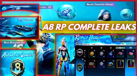 Finally A8 Royal Pass Is Here Bgmi A8 Royal Pass 1 To 100 Rp Rewards Youtube