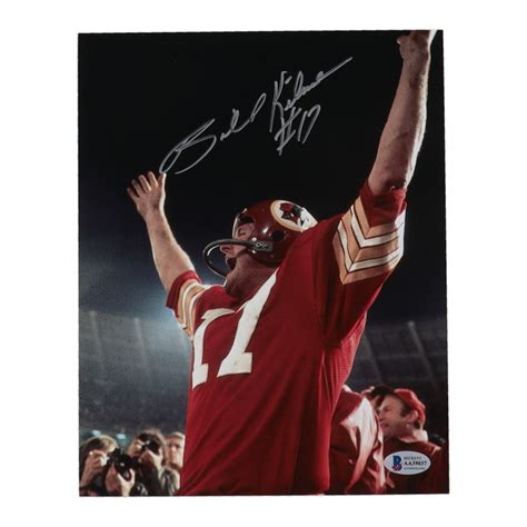 Billy Kilmer Signed Redskins X Photo Beckett Pristine Auction