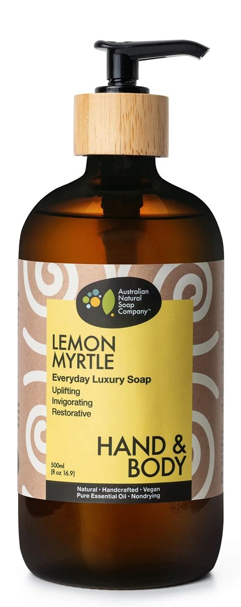 The Australian Natural Soap Company Lemon Myrtle Hand And Body Wash 500ml