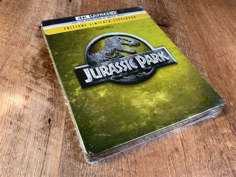 JURASSIC PARK W Steelbook 4K UHD Blu Ray 2 Discs 1993 Region