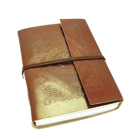 Handmade Embossed Leather Journals By Paper High Notonthehighstreet