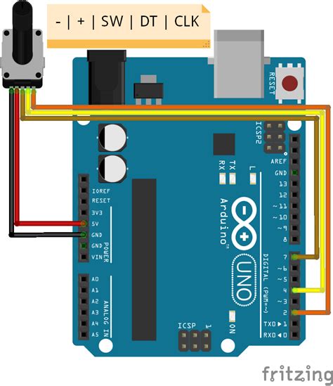 Arduino Rotary Encoder Wiring