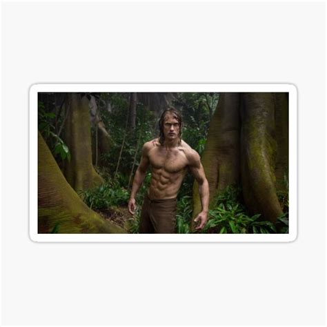 "Alexander Skarsgard as Tarzan" Sticker for Sale by helenbezzo | Redbubble