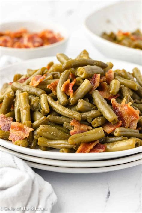 Smothered Green Beans Belle Of The Kitchen