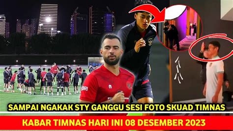 KOCAK STY Gangguin Sesi Foto Skuad Timnas Sangat Antusias Timnas