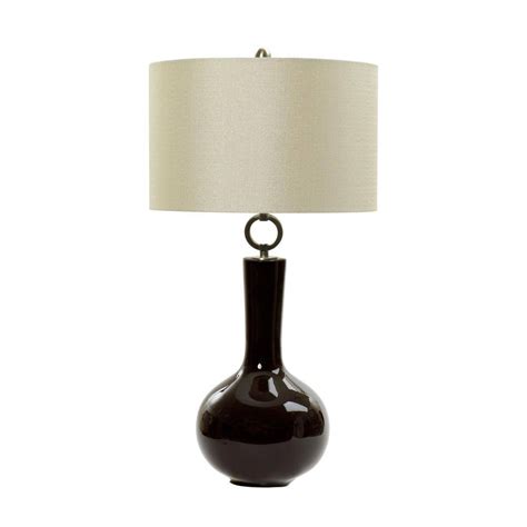 Fangio Lighting 30 In Dark Roast Ceramic Table Lamp W MR8911DK ROAST