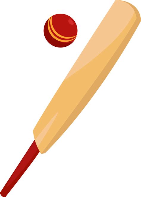 Cricket bat, illustration, vector on white background. 13607361 Vector ...