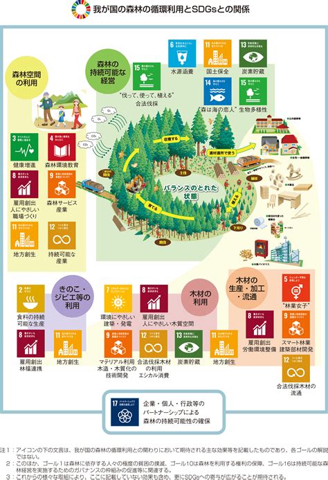 特集 持続可能な開発目標（sdgs（エスディージーズ））に貢献する森林・林業・木材産業：林野庁