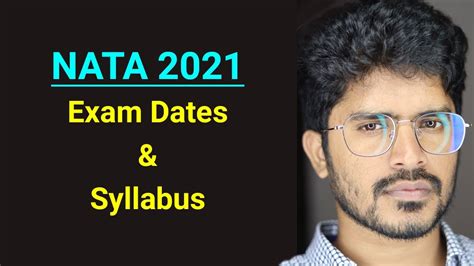 NATA 2021 Exam Date NATA Application Form NATA Syllabus YouTube