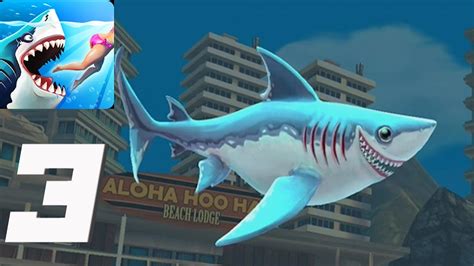 Hungry Shark World Gameplay Walkthrough Part 3 Shark Porbeagle Ios